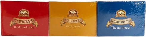 3 Bundle Tea(Maple,Blueberry,Icewine) 3x10 Tea Bags 60g